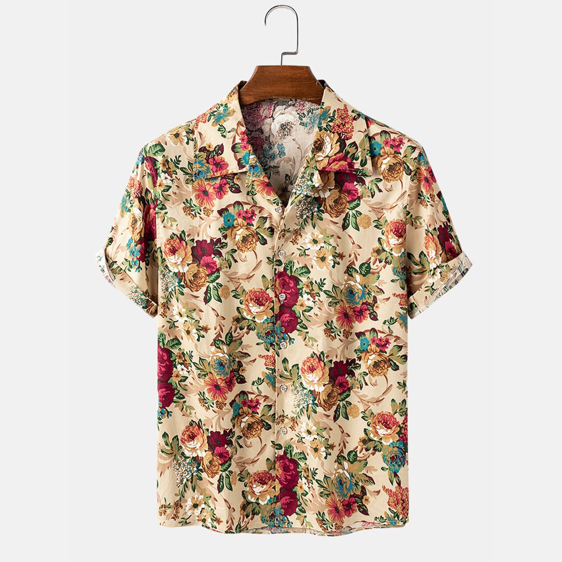 Men short Linen Shirt
